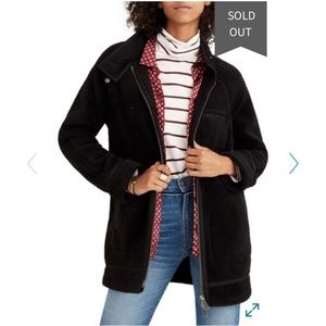 Madewell Faux Shearling Cocoon Coat